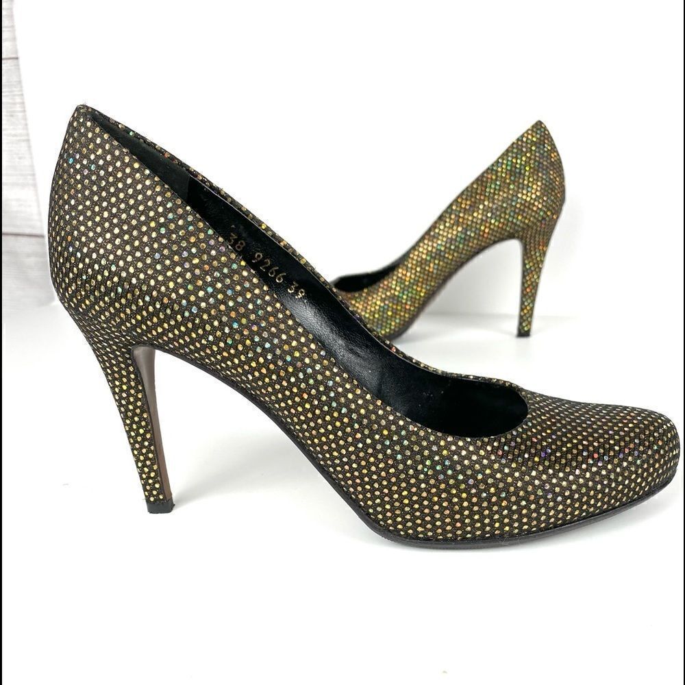 WALTER STEIGER Luxury Italy Sparkly Heels